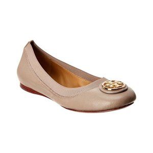 UNSOLD Tory Burch Caroline Ballerina LeatherFlats…